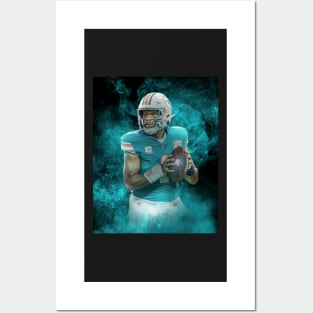 Tua Tagovailoa Miami Sports Art Posters and Art